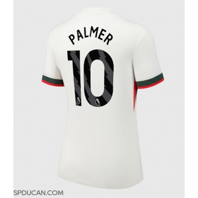 Zenski Nogometni Dres Chelsea Cole Palmer #10 Gostujuci 2025-26 Kratak Rukav Zenski Nogometni Dres Chelsea Cole Palmer #10 Gostujuci 2025-26 Kratak Rukav